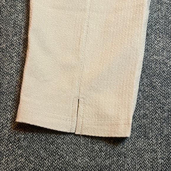 NWT Mario Serrani Women’s Tan Chinos Ankle Pants sz L Pull On - Picture 10 of 12